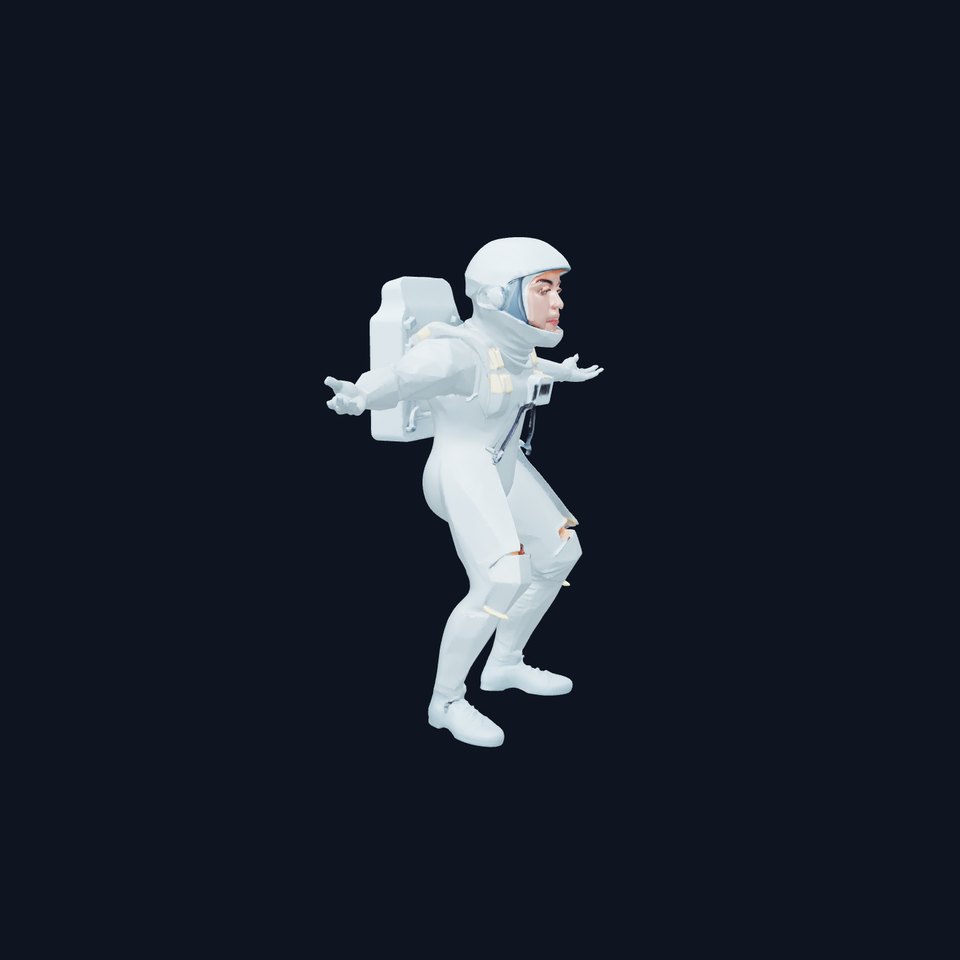 Futuristic Explorer Spacesuit model pack